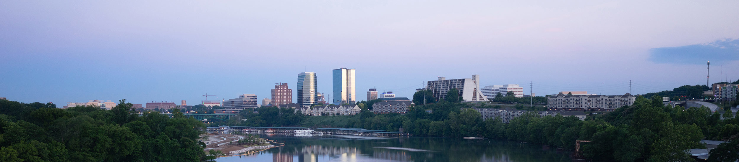 downtown knoxville skyline from james white parkway